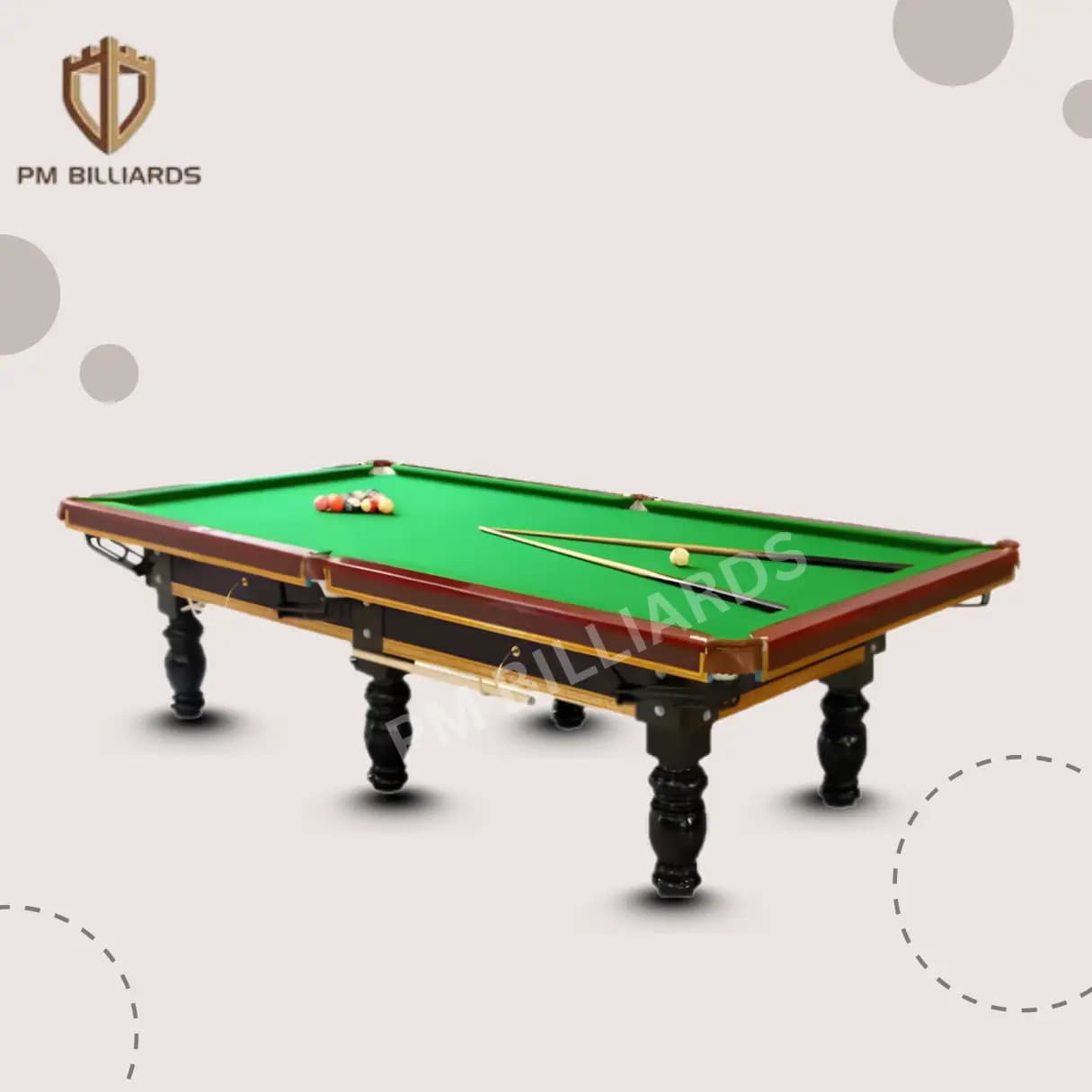 Indian Pool Table 6 Leg 8X8