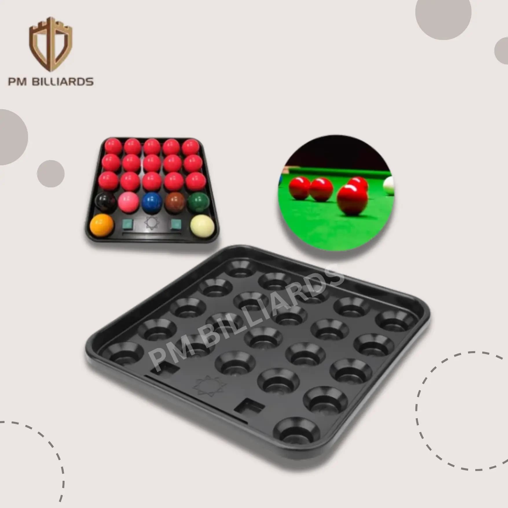 Billiards Ball Plastic Tray
