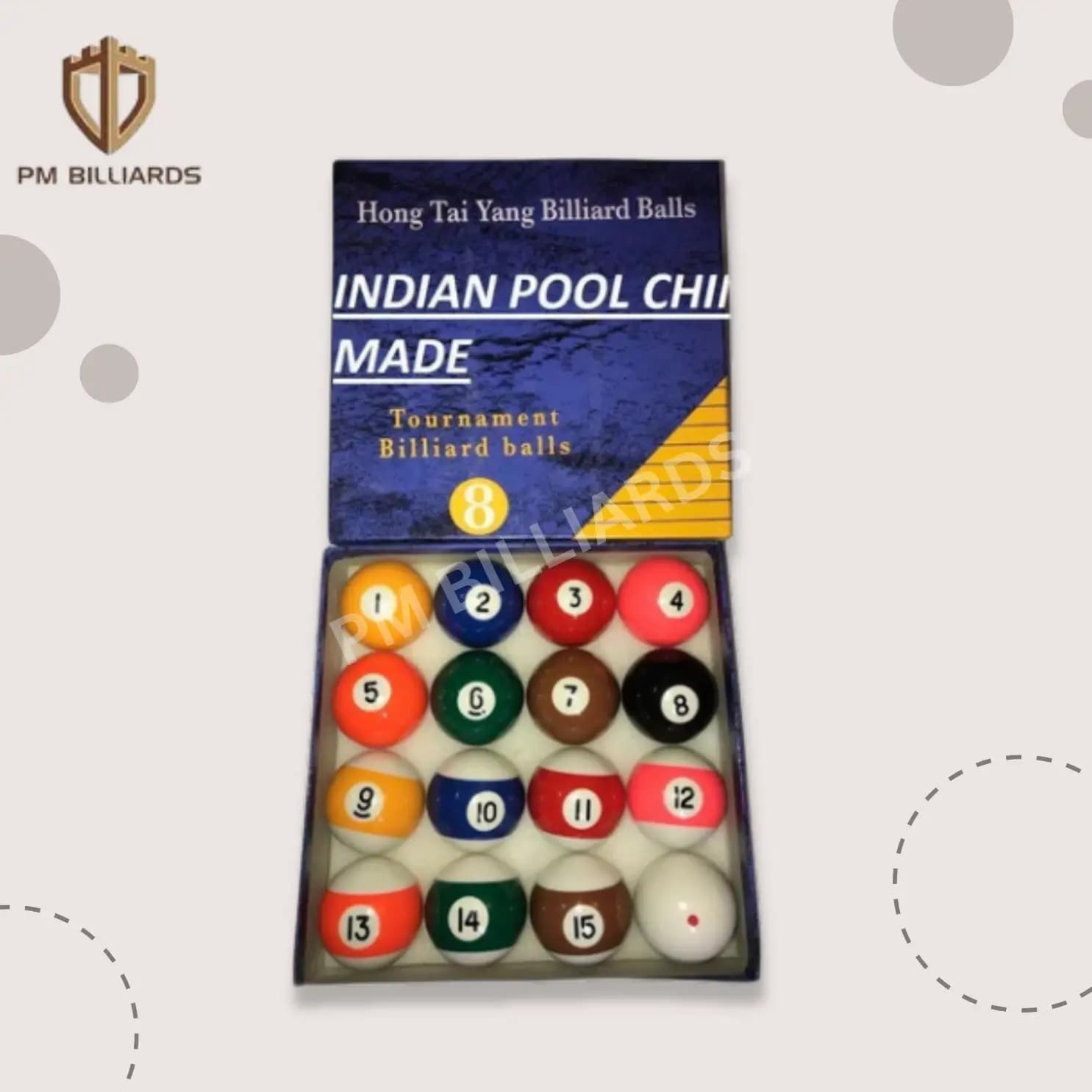 Hong Tai Tournament Indian Pool Balls