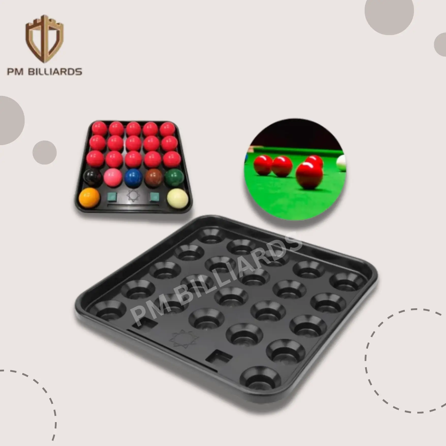 Billiards Ball Plastic Tray