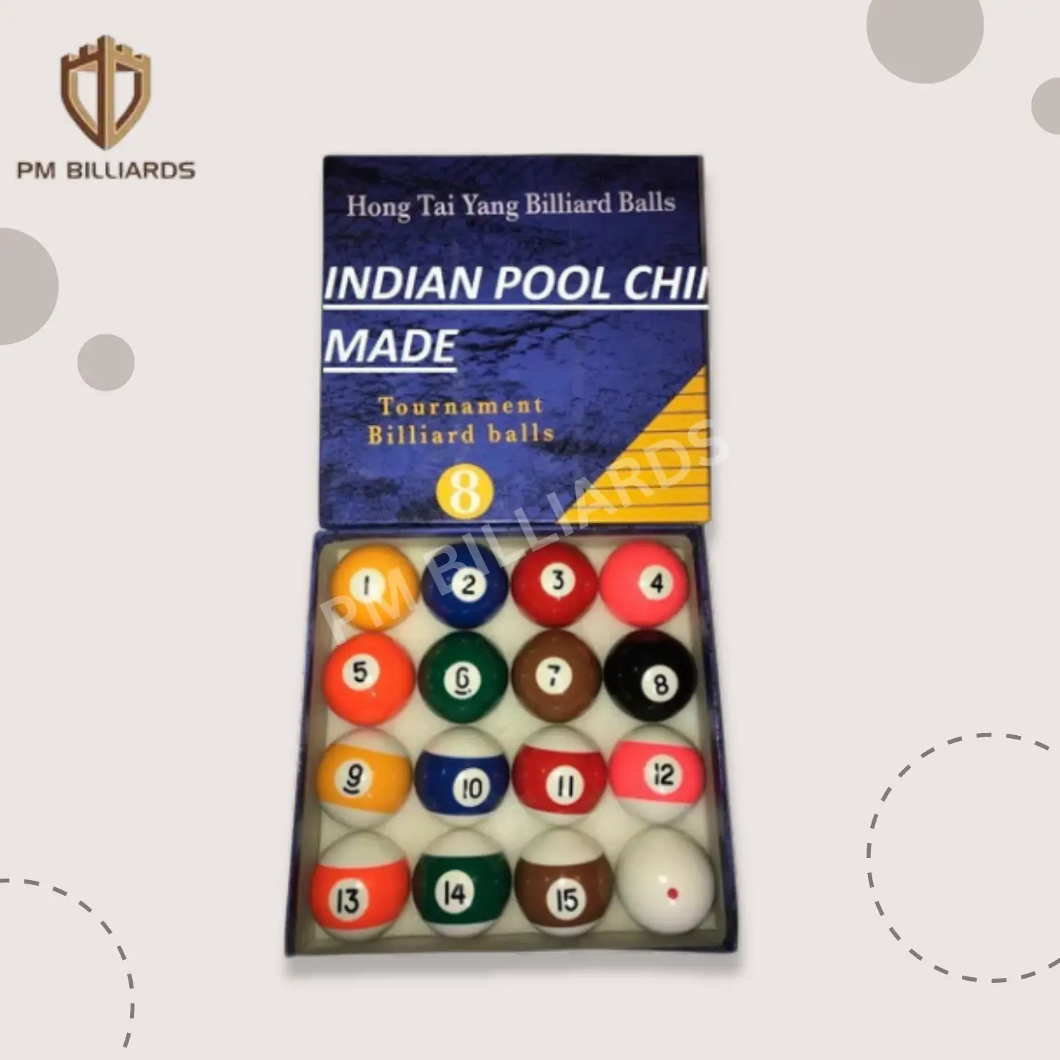 Hong Tai Tournament Indian Pool Balls
